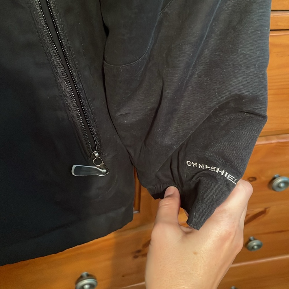Columbia Men's Fleece Lined Omni-Shield Black Jacket Size Large - Picture 3 of 6